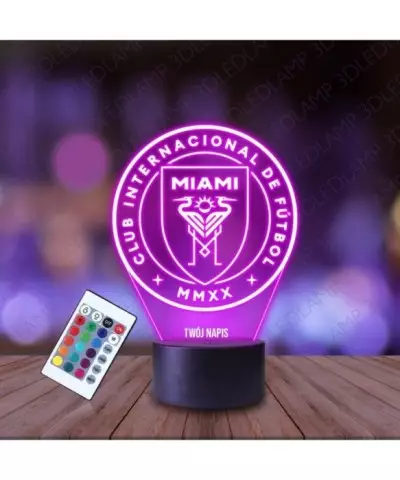 Lampka Nocna 3D LED LAMP Klub Inter Miami