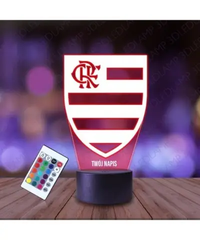 Lampka Nocna 3D LED LAMP Klub CR Flamengo