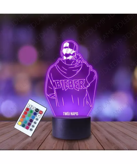 Lampka Nocna 3D LED LAMP Justin Bieber