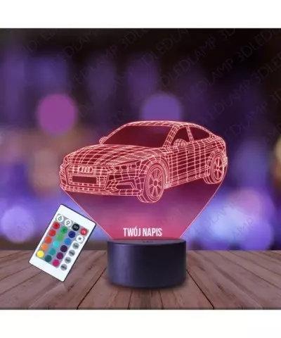 Lampka Nocna 3D LED LAMP Samochód Audi A5