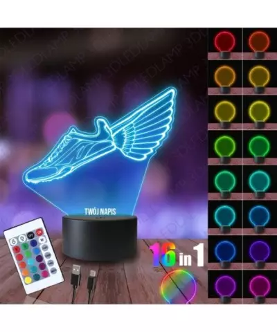 Lampka Nocna 3D LED LAMP Lekkoatletyka But