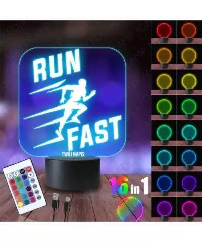 Lampka Nocna 3D LED LAMP Wyścig Olimpiada