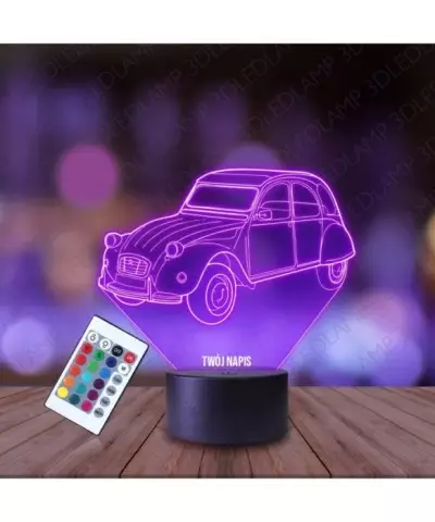 Lampka Nocna 3D LED LAMP Samochód Citroen Vintage