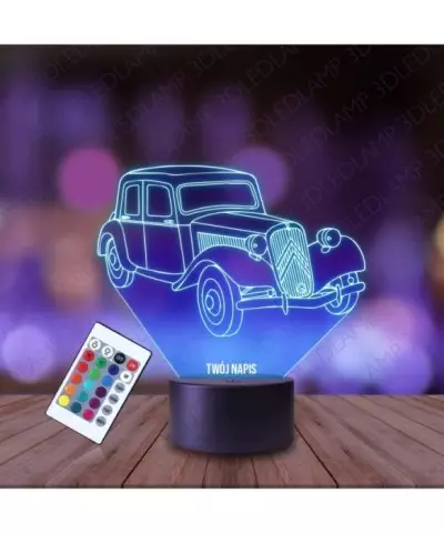 Lampka Nocna 3D LED LAMP Samochód Citroen Retro