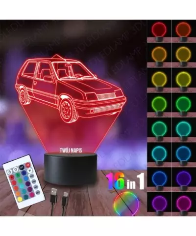 Lampka Nocna 3D LED LAMP Samochód Citroen