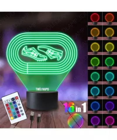 Lampka Nocna 3D LED LAMP Tor Wyścigowy Olimpiada