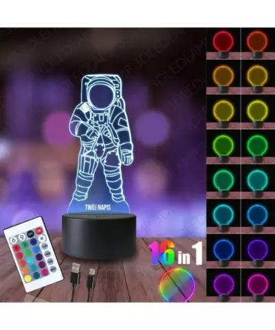 Lampka Nocna 3D LED LAMP Astronauta Kosmonauta