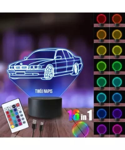 Lampka Nocna 3D LED LAMP BMW E36