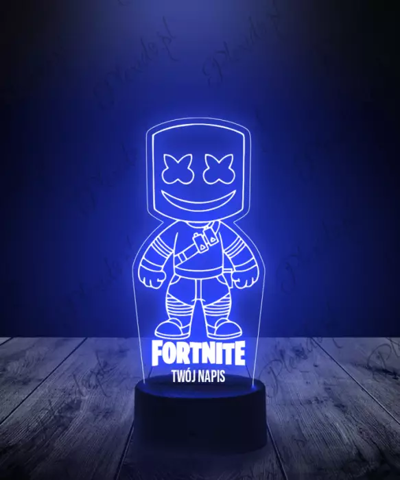 Lampka LED 3D Plexido Fortnite Marshmello - 1