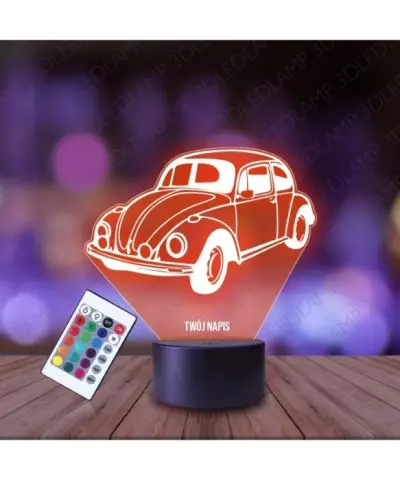 Lampka Nocna 3D LED LAMP Volkswagen Garbus