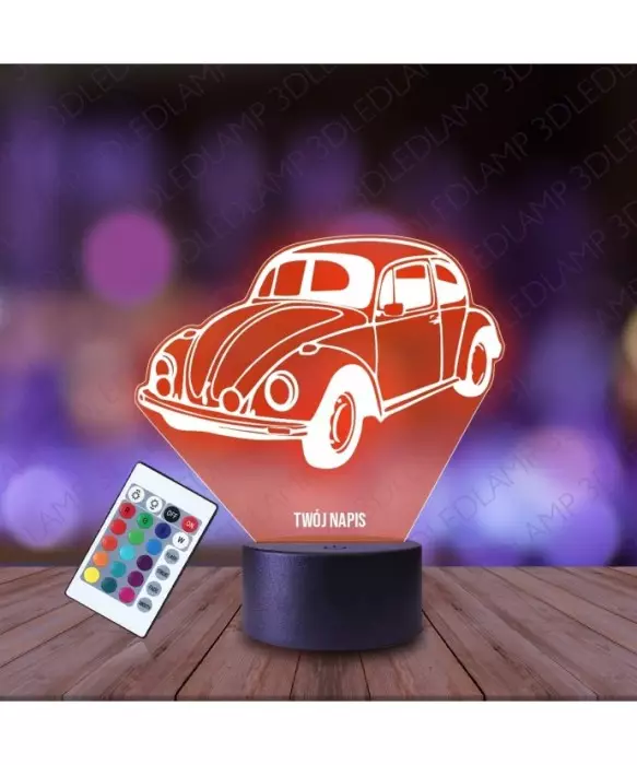 Lampka Nocna 3D LED LAMP Volkswagen Garbus