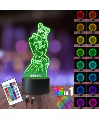Lampka Nocna 3D LED LAMP Jojo's Bizzare Jolyne Cujoh