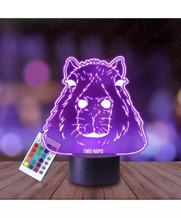 Lampka Nocna 3D LED LAMP Kapibara Pysk