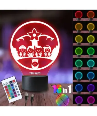 Lampka Nocna 3D LED LAMP Serial Stranger Things