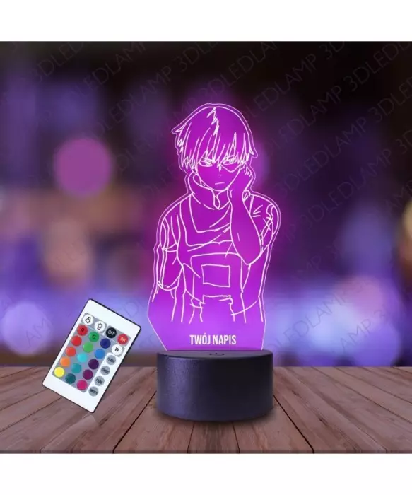 Lampka Nocna 3D LED LAMP My Hero Academia Todoroki Shoto