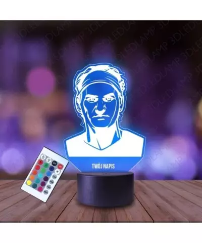 Lampka Nocna 3D LED LAMP Roger Federer Tenisista