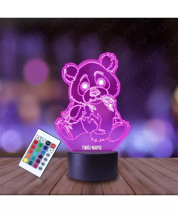 Lampka Nocna 3D LED LAMP Miś Słodka Panda