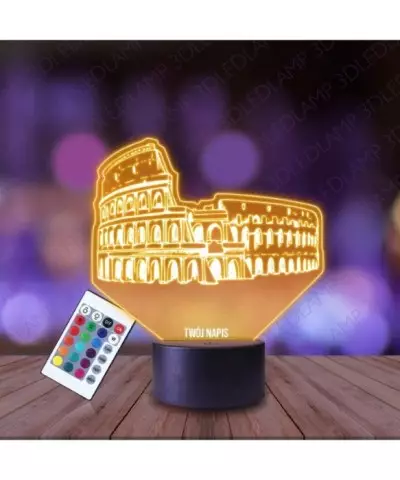 Lampka Nocna 3D LED LAMP Koloseum Zabytek