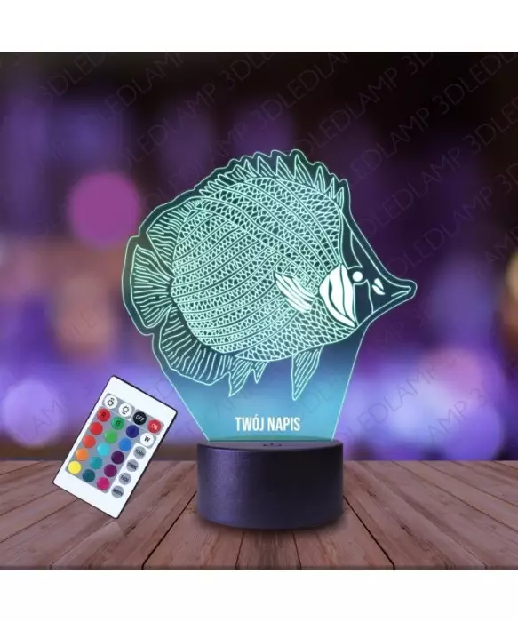 Lampka Nocna 3D LED LAMP Ryba Butterflyfish