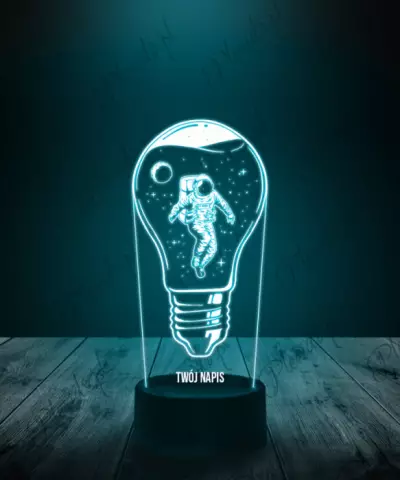 Lampka LED 3D Plexido Żarówka Astronauta - 2