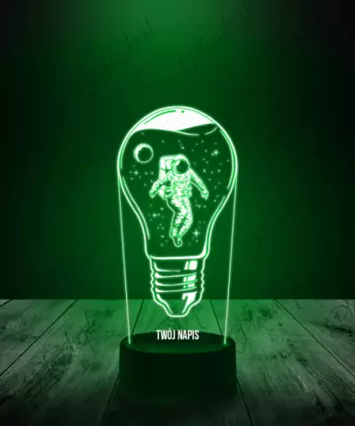 Lampka LED 3D Plexido Żarówka Astronauta