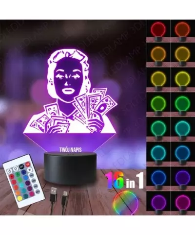 Lampka Nocna 3D LED LAMP Osiągnięcie Awansu