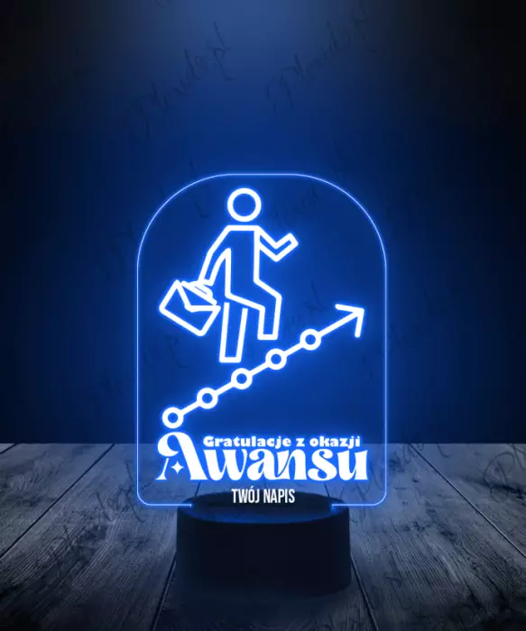 Lampka LED 3D Plexido Gratulacje Awansu - 2