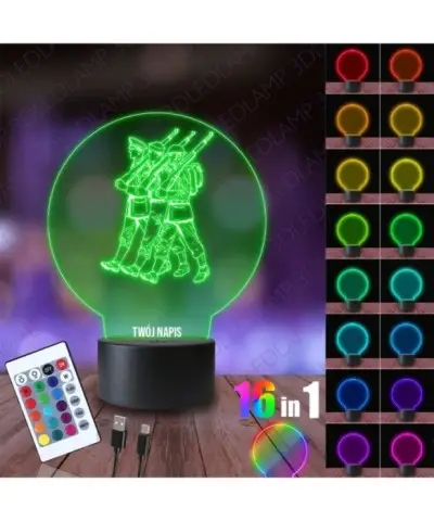 Lampka Nocna 3D LED LAMP Stranicy Graniczni