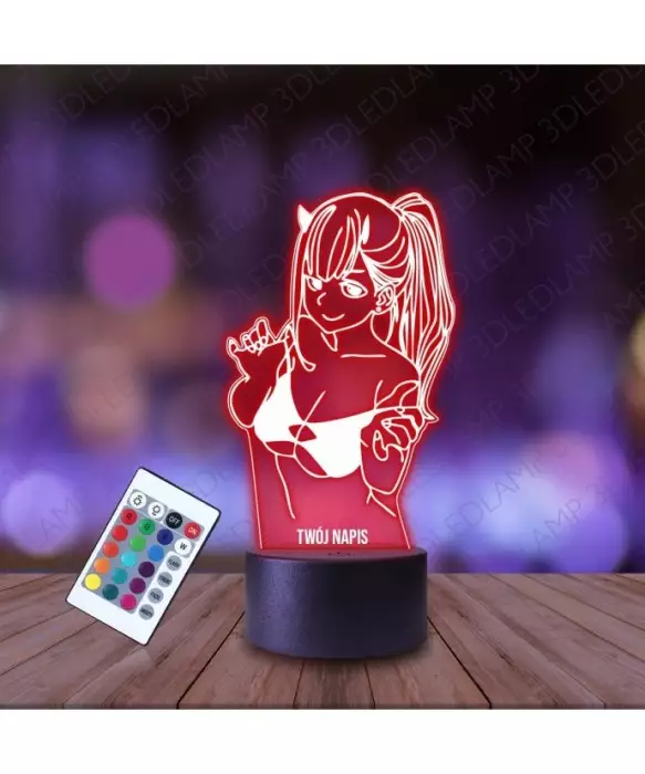 Lampka Nocna 3D LED LAMP Zero Two Darling in the Franxx Postać