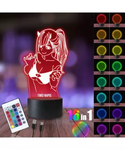 Lampka Nocna 3D LED LAMP Zero Two Darling in the Franxx Postać