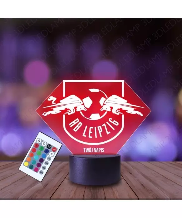 Lampka Nocna 3D LED LAMP RB Leipzig Piłka