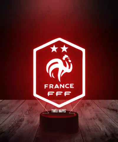 Lampka LED 3D Plexido Reprezentacja Francji Piłka Nożna - 2