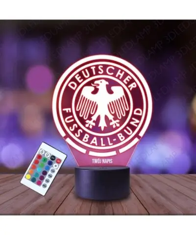 Lampka Nocna 3D LED LAMP Deutsher Fussball Bund Piłka Nożna