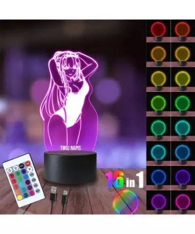 Lampka Nocna 3D LED LAMP Zero Two Darling in the Franxx Anime