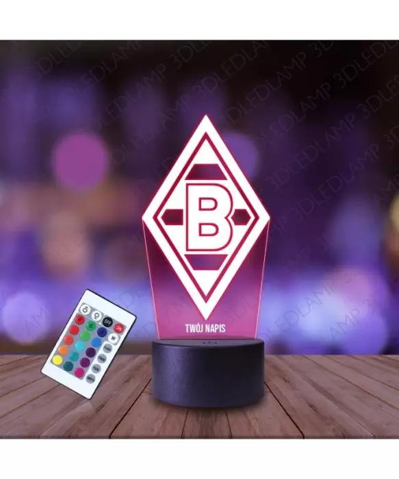 Lampka Nocna 3D LED LAMP Borussia Monchengladbach Piłka Nożna
