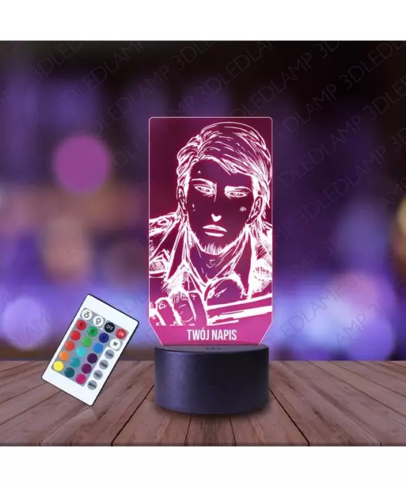 Lampka Nocna 3D LED LAMP Attack On Titan Kirschtein Jean