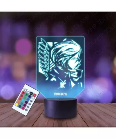 Lampka Nocna 3D LED LAMP Attack On Titan Mikasa Ackermann