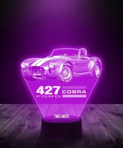Lampka LED 3D Plexido Samochód Ford Cobra 427 - 2