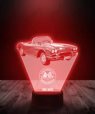 Lampka LED 3D Plexido Samochód Chevrolet Corvette - 1