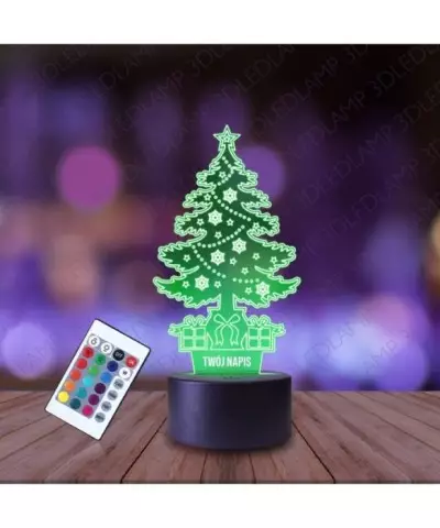 Lampka Nocna 3D LED LAMP Boże Narodzenie Choinka Świąteczna