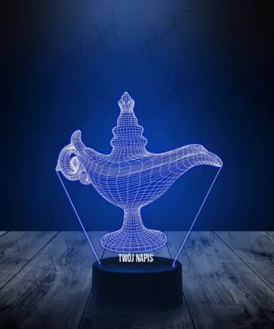 Lampka LED 3D Plexido Magiczna Lampa Dżina - 3