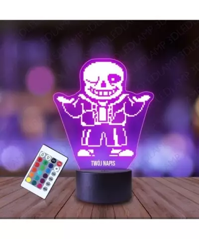 Lampka Nocna 3D LED LAMP Undertale Sans Blink