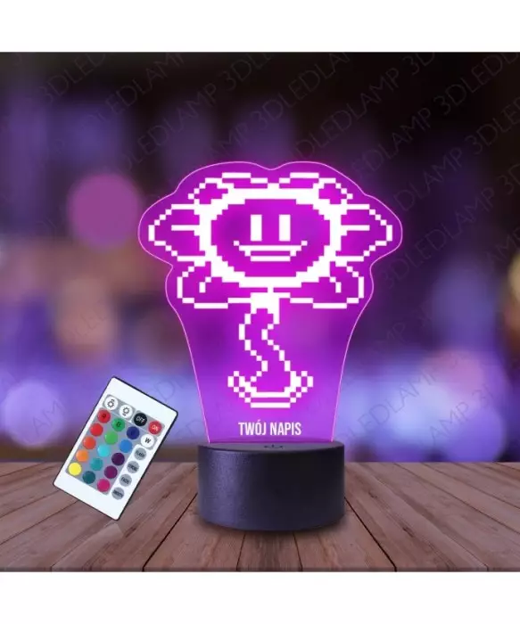 Lampka Nocna 3D LED LAMP Undertale Flowey