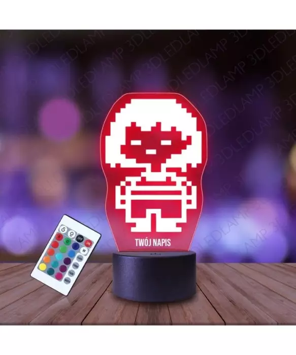 Lampka Nocna 3D LED LAMP Undertale Firsk