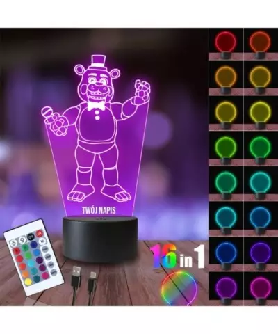 Lampka Nocna 3D LED LAMP Five Nights at Freddy’s Toy Freddy