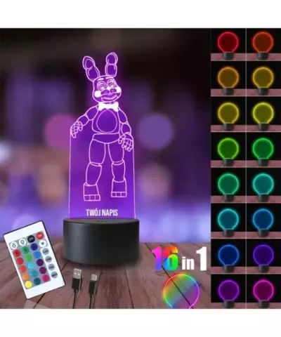 Lampka Nocna 3D LED LAMP Five Nights at Freddy’s Bonnie
