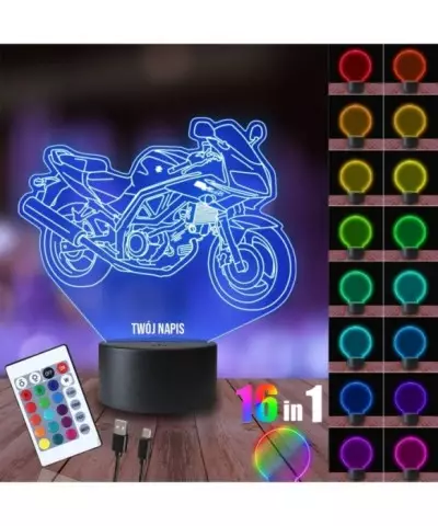 Lampka Nocna 3D LED LAMP Motocykl Suzuki SV 650 S