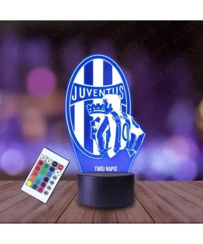 Lampka Nocna 3D LED LAMP Klub Juventus Del Piero