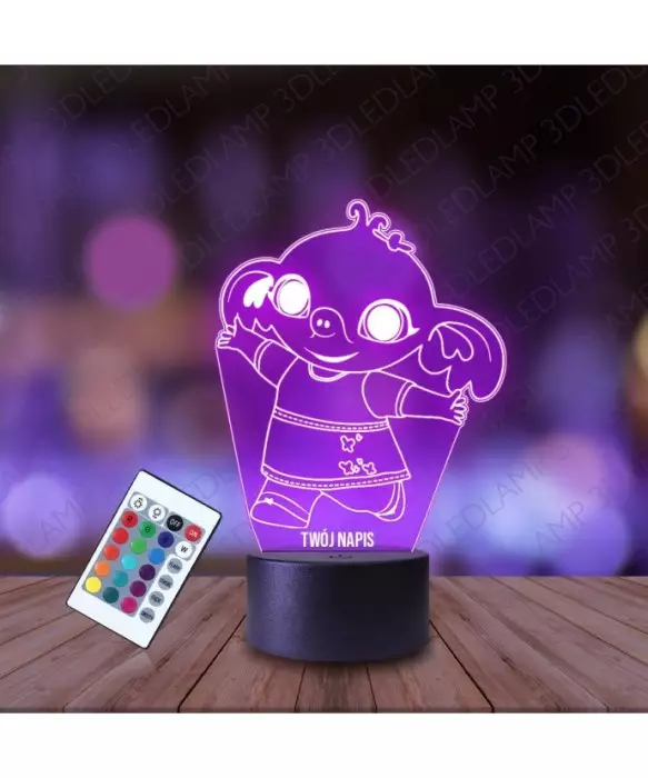 Lampka Nocna 3D LED LAMP Bing Słonik Sula