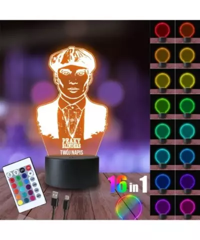 Lampka Nocna 3D LED LAMP Peaky Blinders Tommy Shelby